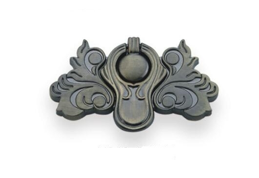 Chinese Old Style Door And Drawer Handles Zinc Alloy Material Relief Sculpture